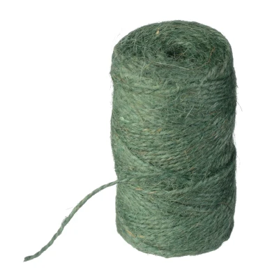 Afbeelding van Nature Jute Touw Groen Klim En Geleide Artikel 7x7x6 cm 90 M