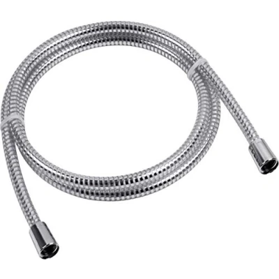 Afbeelding van Cornat Doucheslang 200 cm lengte kunststof verchroomd extreem belastbaar 1/2 inch aansluiting/doucheslang Made in Germany/reserveslang voor douche en bad / TECB3373, transparant