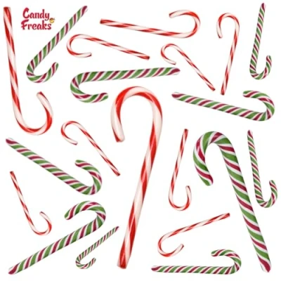 Afbeelding van Zuurstokken 20 stuks Mix Candy cane Kerst Zuurstok Kerstdecoratie
