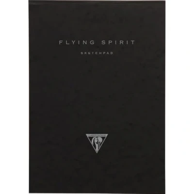 Afbeelding van Clairefontaine Flying Spirit 975807C schetsschrift (DIN A4, 21 x 29,7 cm, 50 vellen, 90 g, ivoorkleurig papier, ideaal voor notities, trendy, met gouden opdruk, willekeurig gesorteerd), 1 stuk