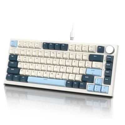 Afbeelding van ATTACK SHARK K85 Mechanisch Gaming Toetsenbord, Rapid Trigger, Aanpasbare Activering, Magnetische Schakelaar, Apex Pro TKL RGB Gasket Mechanical Keyboard, Ondersteuning DKS/MT/TGL, Knob, voor PC/MAC