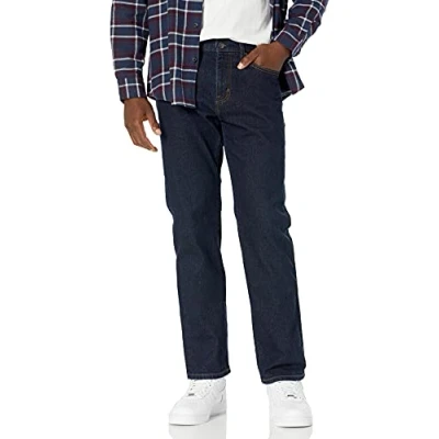 Afbeelding van Amazon Essentials Heren straight fit jeans, gerineerd, 46 W x 28 l