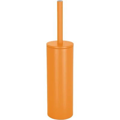 Afbeelding van Spirella Luxe Toiletborstel in houder Cannes oranje metaal 40 x 9 cm met binnenbak Toiletborstels