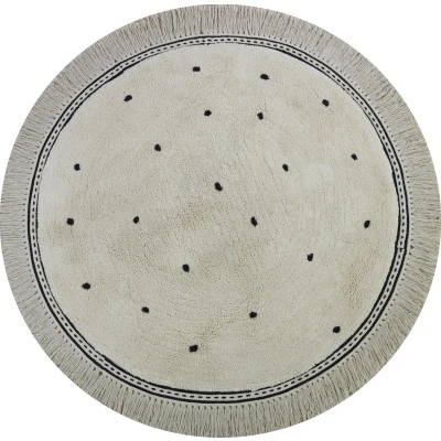 Afbeelding van Tapis Petit Vloerkleed Round Anna Dots Cream
