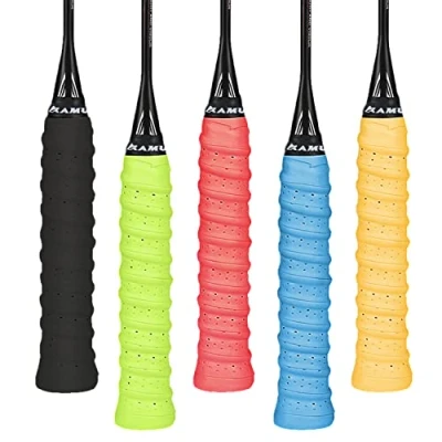 Afbeelding van XPOOP Racket Grip Tape,Badminton Grip,Tennis Band,Racket Tape,Tennis Badminton Rackets Grips Tape,Super Ademend Super Absorberende Tape Anti slip Sneldrogend Geperforeerd Over Handvatten