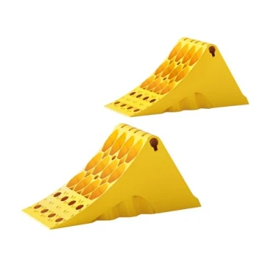 Afbeelding van Wiltec wielkeg set van 2 tot max. 6.5 t draagkracht, wielstopper caravan 478 x 200 230 mm, wielblok antislip voor auto en camper