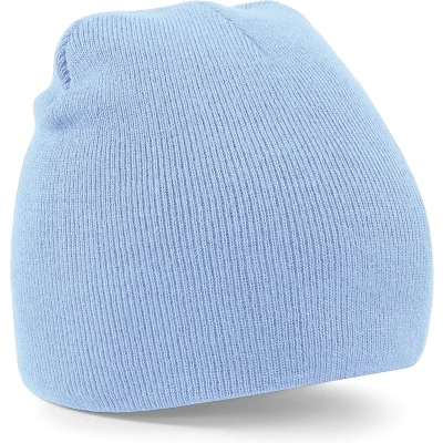 Afbeelding van Warme gebreide Beanie wintermuts in het lichtblauw voor volwassenen Damesmutsen / herenmutsen 100% polyacryl Basic line