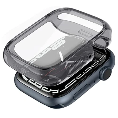 Afbeelding van Spigen Ultra Hybrid Hoesje Compatibel met Apple Watch Series 9/8/7 45mm Ruimte Kristal