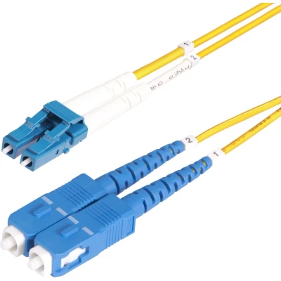 Afbeelding van StarTech.com 2m LC naar SC (UPC) OS2 Single Mode Duplex Glasvezel Kabel, 9/125µm, Laser Optimized, 1