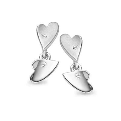 Afbeelding van Orphelia Oorbel Hart Zirconium Sterling Zilver 925