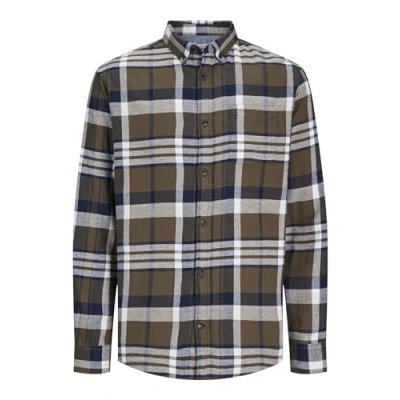 Afbeelding van Jack &amp; Jones Autumn Check Overhemd, Heren, Maat: Large, Canteen