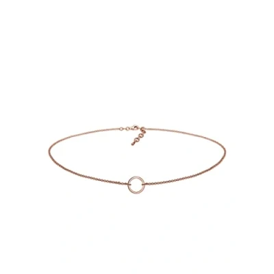 Afbeelding van Elli Choker Ketting rosegoldcoloured, Dames, Maat: 38, Rosegold coloured