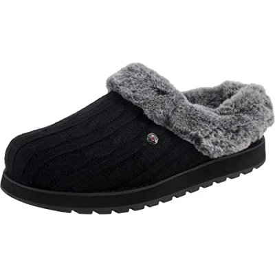 Afbeelding van BOBS from Skechers Women&#039;s Keepsakes Ice Angel Slipper, Black, 8.5 M US