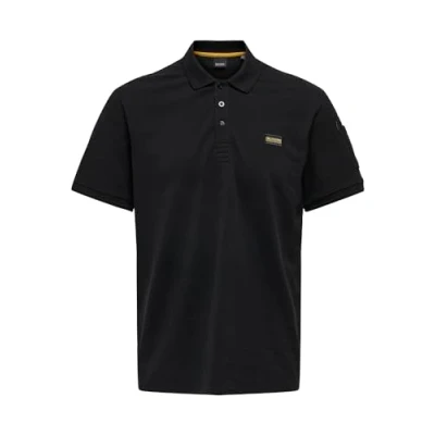 Afbeelding van ONLY &amp; SONS regular fit polo ONSDEVON met logo zwart