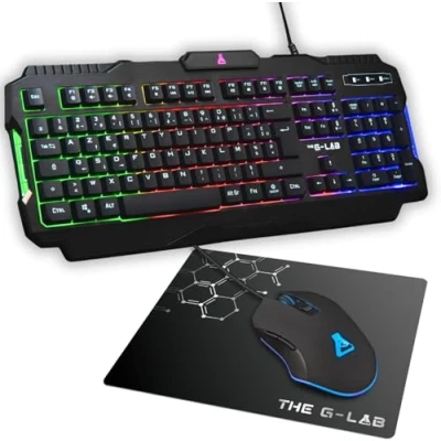 Afbeelding van Toetsenbord en muis The G Lab Azerty Frans