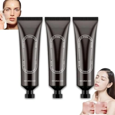 Afbeelding van Ss Collagen Reverse Volume Peel Off Face Mask,Collagen Mask Bio Real Deep Mask,Cleansing, Hydrating and Moisturizing Suitable for All Skin Types (3 pcs)