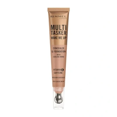 Afbeelding van Rimmel Multi Tasker Wake Me Up, 55 Classic Beige, Concealer &amp; Foundation, Verheldert, Corrigeert, Opbouwbare textuur, Stralende finish, Vegan formule, 20 ml