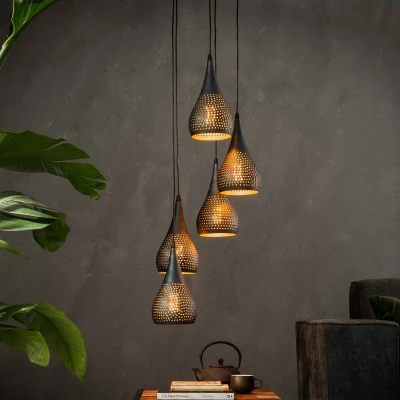 Afbeelding van Fraaai Doris hanglamp 5L Metaal