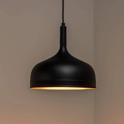 Afbeelding van Hanglamp Flary D30cm Metaal Zwart Menzzo