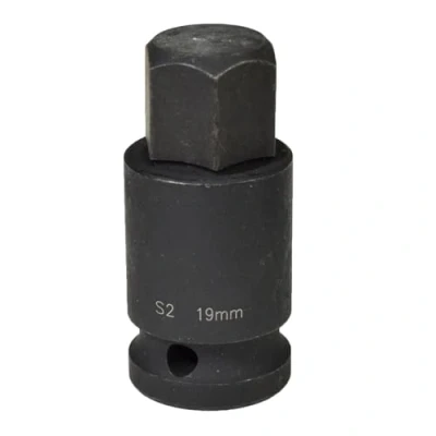 Afbeelding van M19 x 55mm 1/2&quot; Aandrijving Korte Impact beïnvloed Allen Hex Zeer belangrijke Socket 19mm