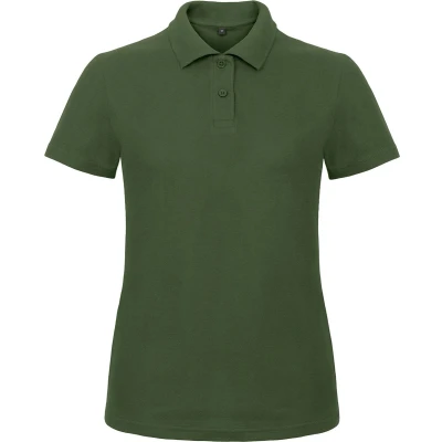 Afbeelding van Dames Polo ID.001 Flesgroen merk B&amp;C maat L