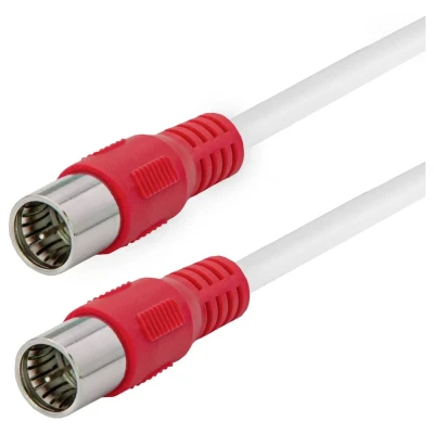 Afbeelding van Maxtrack Antenne, Satelliet Aansluitkabel [1x F stekker 1x stekker] 3 m Wit