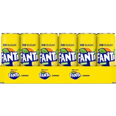 Afbeelding van Fanta Lemon No Sugar (24 x 330 ml)