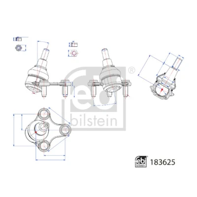 Afbeelding van Febi Bilstein Fuseekogel 183625