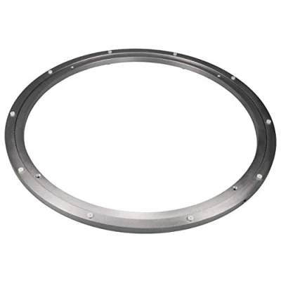 Afbeelding van Gedotec Draaibeslag voor zware lasten, 360 graden draaischijf, draaibaar, 600 mm, draaiplateau van staal, zilver, drukkogellagers, draagkracht 300 kg, draairing om te schroeven, meubels, tv en nog veel meer, 1 stuk, draaikrans, keuken