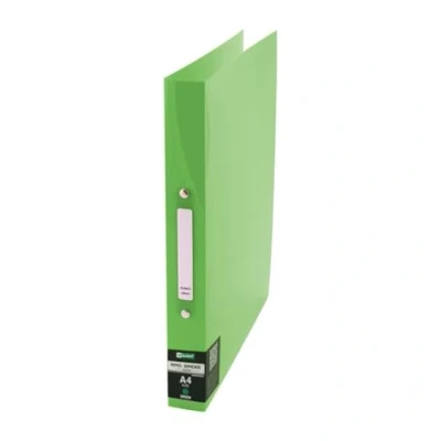 Afbeelding van D.RECT 2200 plastic ringmap ringband van PP, cover, polypropyleen, A4 35 mm rugbreedte 2 ringen, transparant groen