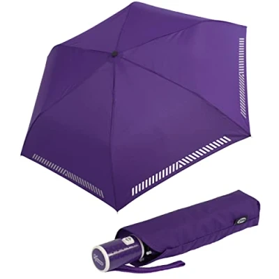 Afbeelding van Mini kinderparaplu Safety Reflex extra light, Berry automatisch, zakparaplu automatisch