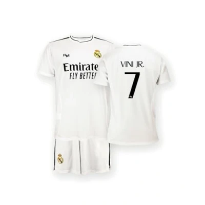 Afbeelding van Real Madrid Kinderen Thuistenue Seizoen 24/25, Vini Jr., 14 Jaar, Replica Met Officiële Licentie