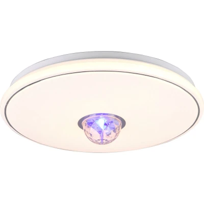 Afbeelding van Reality LED Plafondlamp Plafondverlichting 17W Warm Wit 3000K RGB Dimbaar Afstandsbediening Rond Kunststof