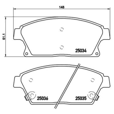 Afbeelding van Brembo Remblokset P 59 077