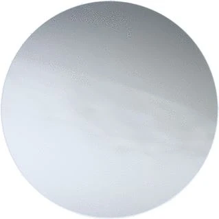 Afbeelding van Looox white line spiegel rond lxbxh 60x3 5x60 met rand mat wit spwlr600