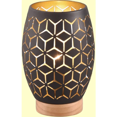 Afbeelding van REALITY BIDAR Tafellamp Zwart goud excl. 1x E27 28W