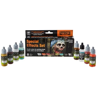 Afbeelding van Acrylicos Vallejo VJ72213 &quot;Game Color&quot; Special Effects Set, 17 ml (Pack van 8)