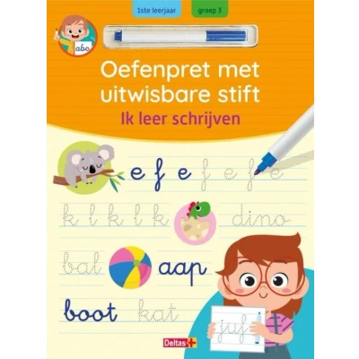 Afbeelding van Deltas Oefenpret met uitwisbare stift ik leer schrijven (6 7 jaar)