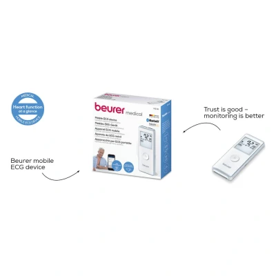 Afbeelding van Beurer ME90 Mobiel ECG apparaat USB data overdracht Hartslagmeting