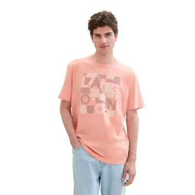 Afbeelding van TOM TAILOR Heren T shirt, 12642 Hazy Coral Rose, XXL