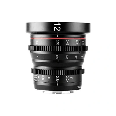 Afbeelding van Meike 12 mm T2.2 handmatige focus brede hoek vaste Prime Cinema lens voor M43 Micro Four Thirds MFT Mount camera&#039;s en bioscoopcamera BMPCC 4K