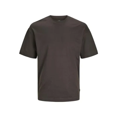 Afbeelding van Jack &amp; Jones Einfarbiges Kurzarm Dropped Shoulder Tshirt basic, Heren, Maat: XXL, Mulch