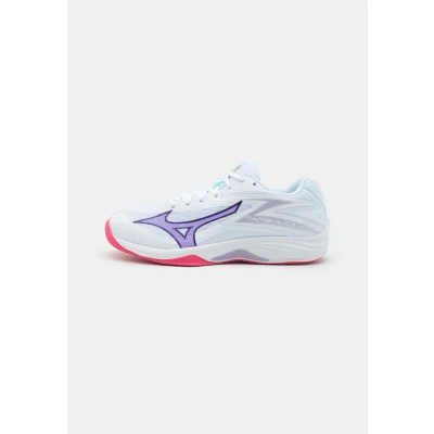 Afbeelding van Mizuno THUNDER BLADE Z Volleybalschoenen Wit/VioletIndigo/CamelliaRos Dames Maat 38