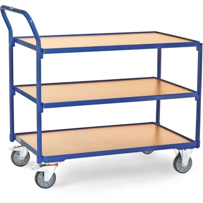 Afbeelding van fetra 2752 Tafelwagen Staal Poedercoating Laadvermogen (max.): 250 kg Stralend blauw (RAL 5007)