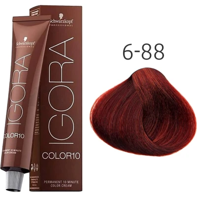 Afbeelding van Schwarzkopf Igora Color 10 6 88 Donkerblond Rood Extra 60 ml