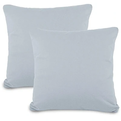 Afbeelding van aqua textil Classic Line kussensloop, 80 x cm, zilvergrijs katoenen ritssluiting Jersey kussensloop