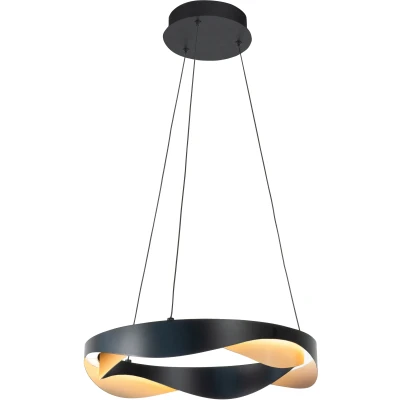 Afbeelding van Modern Industrieel Hanglamp Ø40 cm Zwart Goud Acsoli