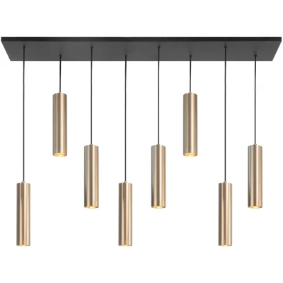 Afbeelding van Highlight Eetkamer hanglamp Perugia mat goud 8x GU10 H5676.38
