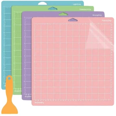 Afbeelding van LCOUACEO snijmat 30,5 x cm voor Cricut Maker 3/Explore 3 /Air 2/Air One, 4 stuks verschillende greepsoorten, antislip naaien, quilten en kunsthandwerk