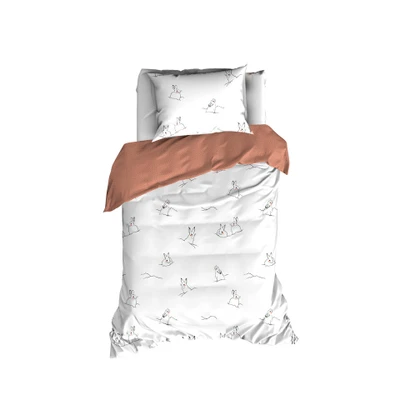 Afbeelding van De Witte Lietaer Dekbedovertrek Rabbit 140 x 220 cm